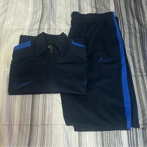 Nike Dri Fit Navy and Royal Blue Tracksuit